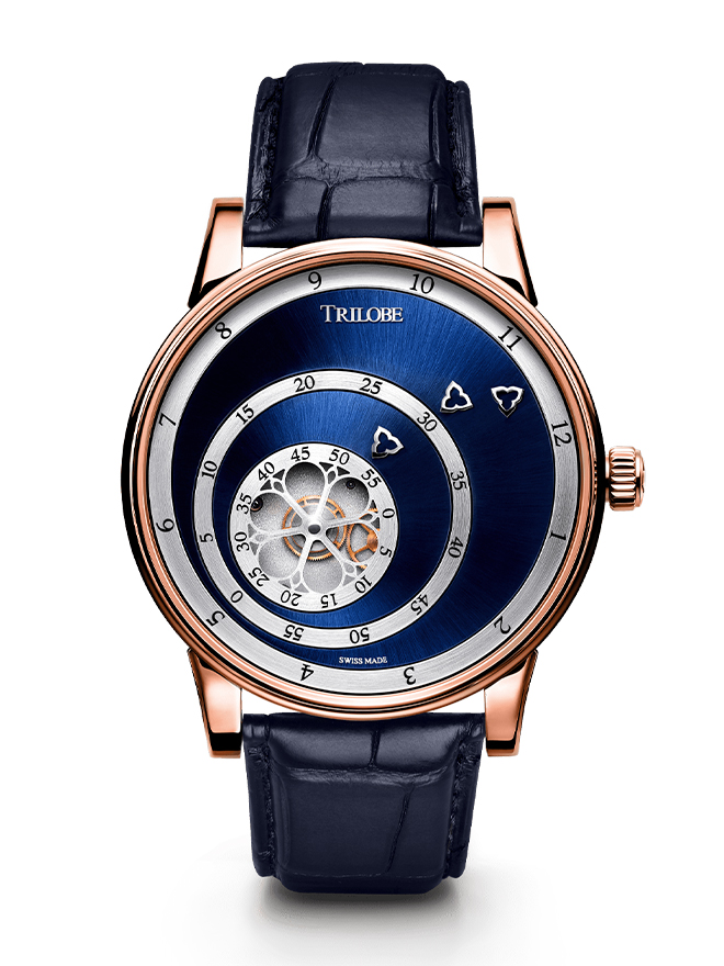 Les Matinaux, Sunray Blue, Rose Gold LM07BS