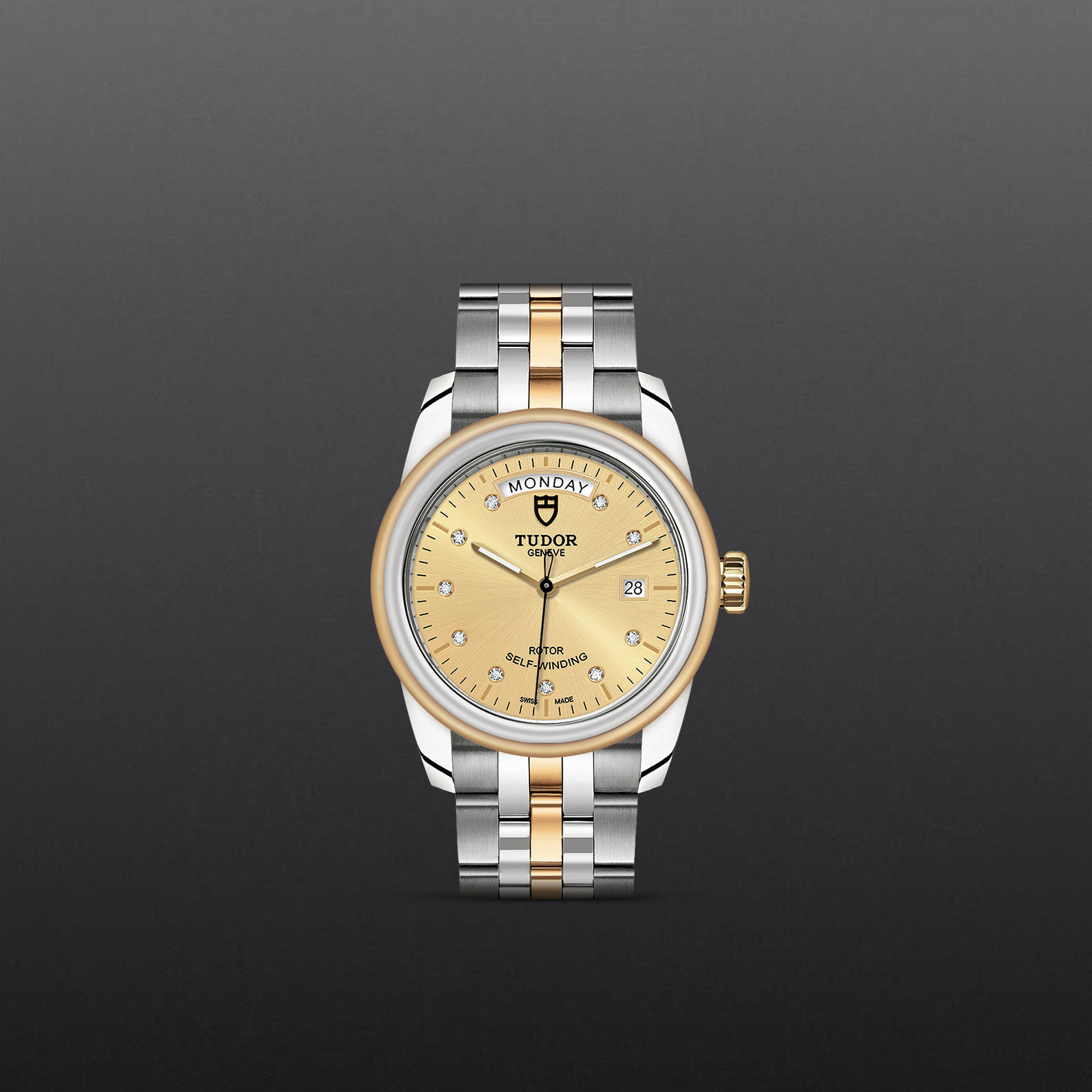 Tudor Glamour Date+Day M56003-0006