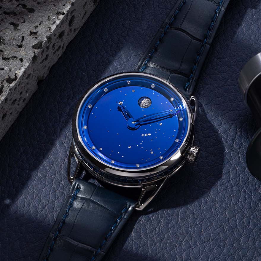 DB25 Moonphase Starry Sky Sapphire gallery 3