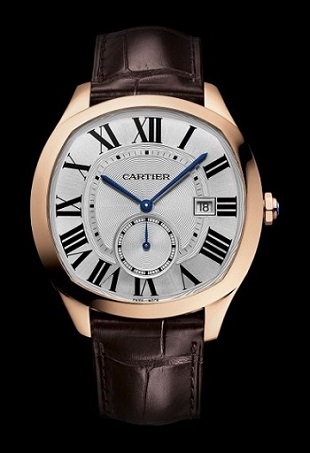 The Cartier Drive de Cartier appeals with its in-house movement, cushion-shaped dial and clean refined looks.