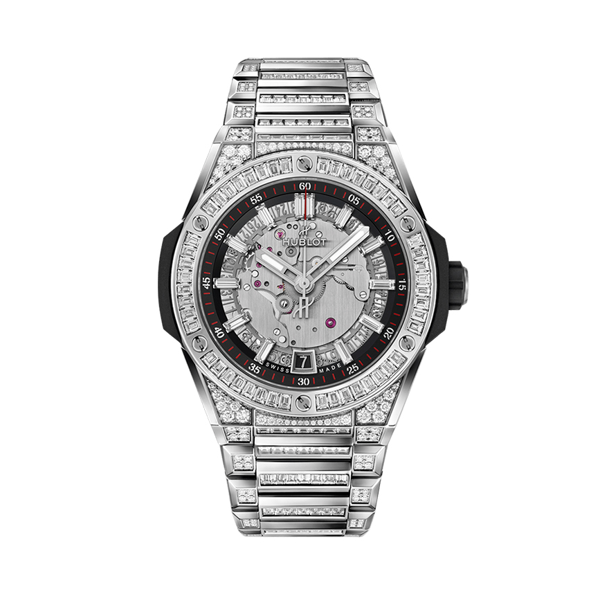 Big Bang Integrated Time Only Titanium Pavé 40mm gallery 0