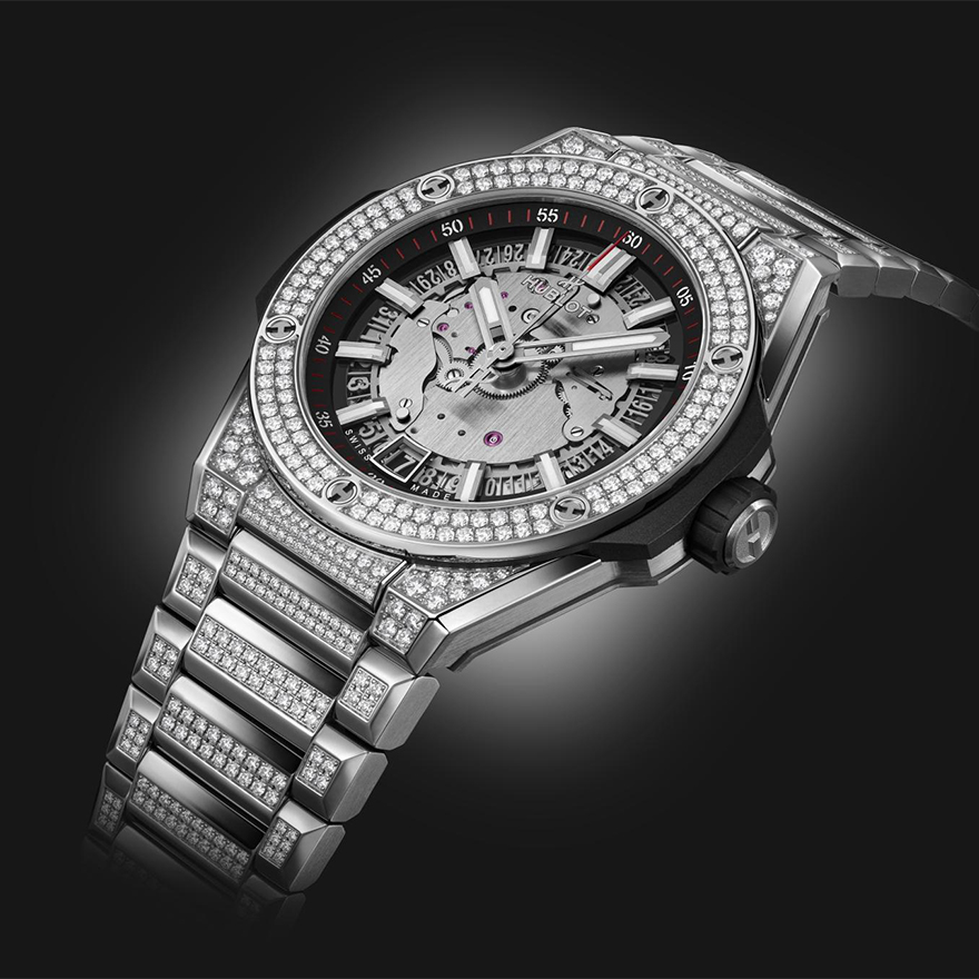 Big Bang Integrated Time Only Titanium Pavé 40mm gallery 1