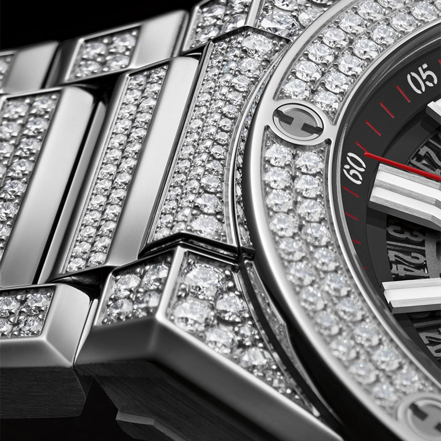 Big Bang Integrated Time Only Titanium Pavé 40mm gallery 2