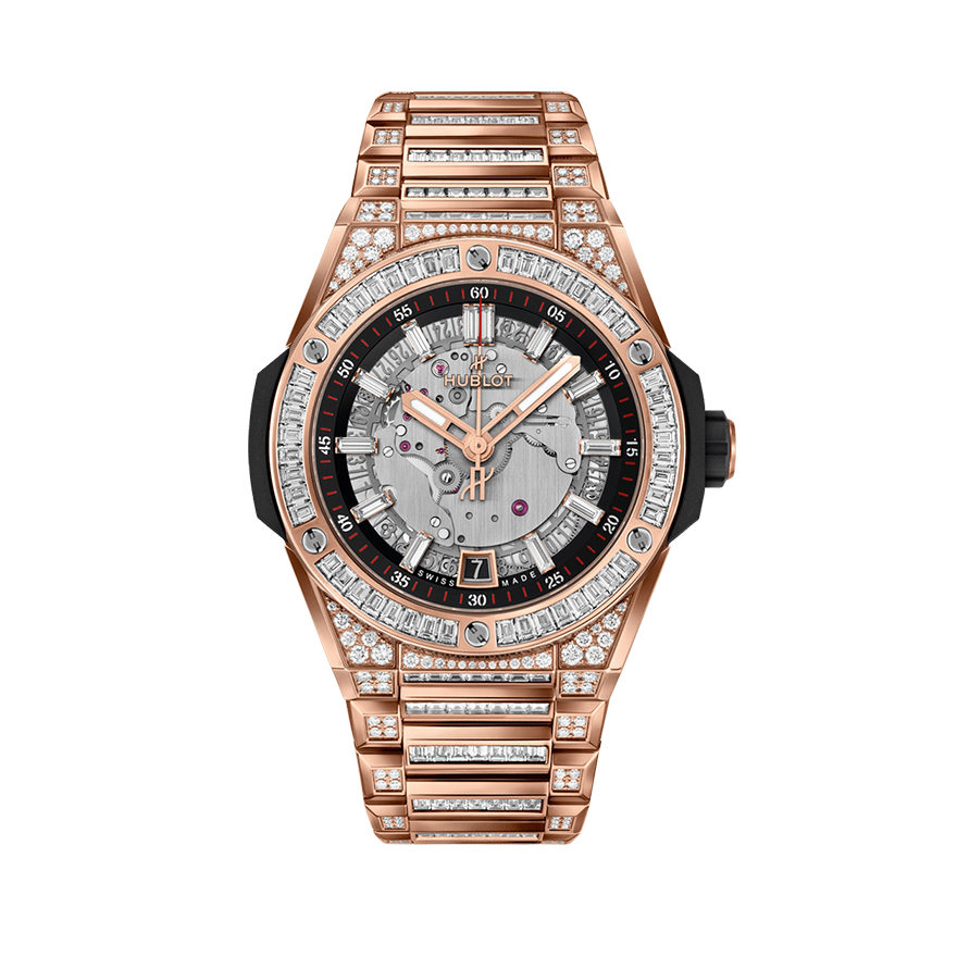 Big Bang Integrated Time Only King Gold Pavé 40mm gallery 0