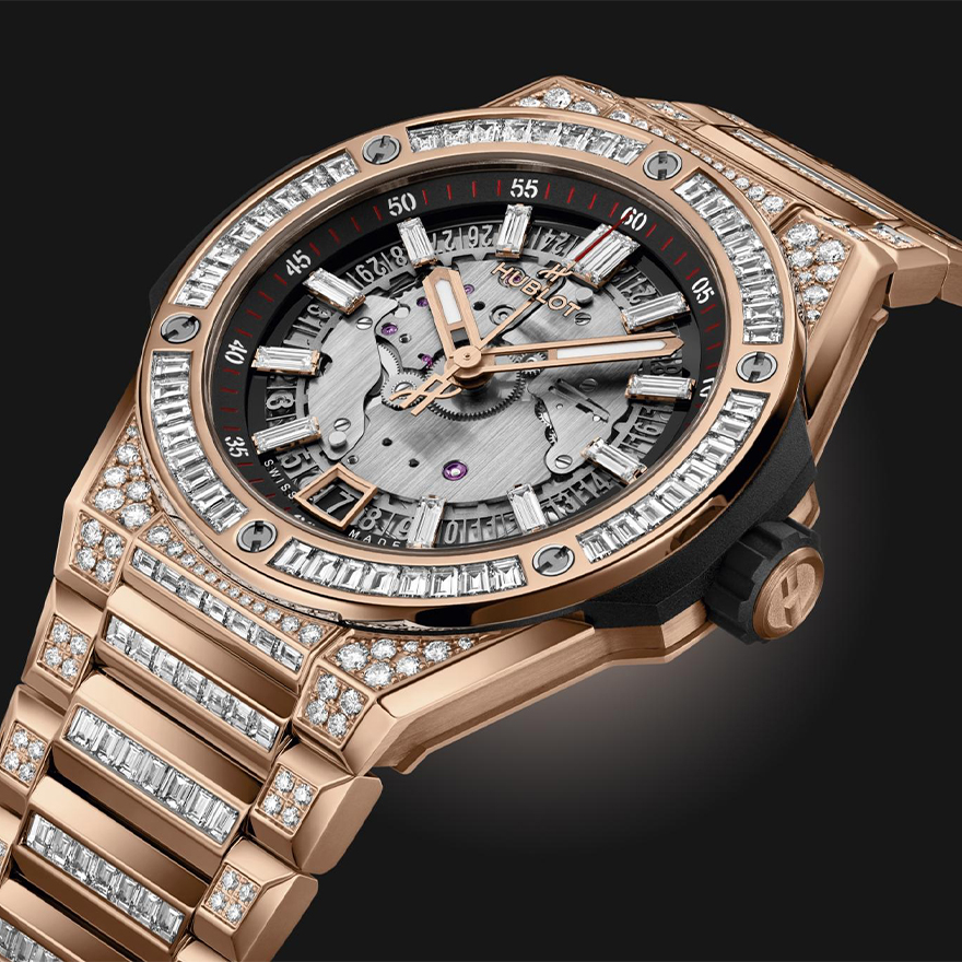 Big Bang Integrated Time Only King Gold Pavé 40mm gallery 1