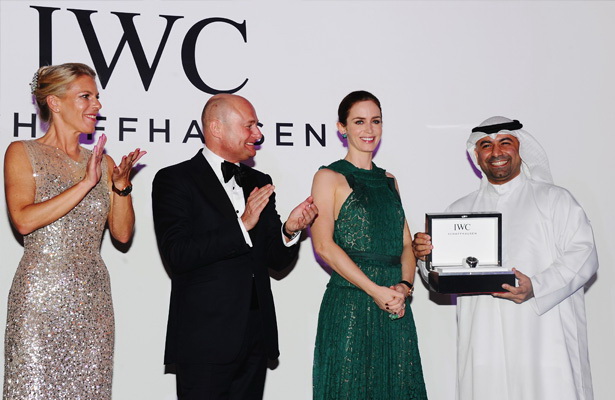 Emily Blunt Presents IWC Filmmaker Award to Abdullah Boushahri