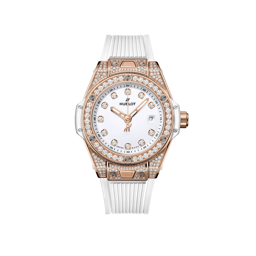 Big Bang One Click King Gold White Pave 33mm gallery 0