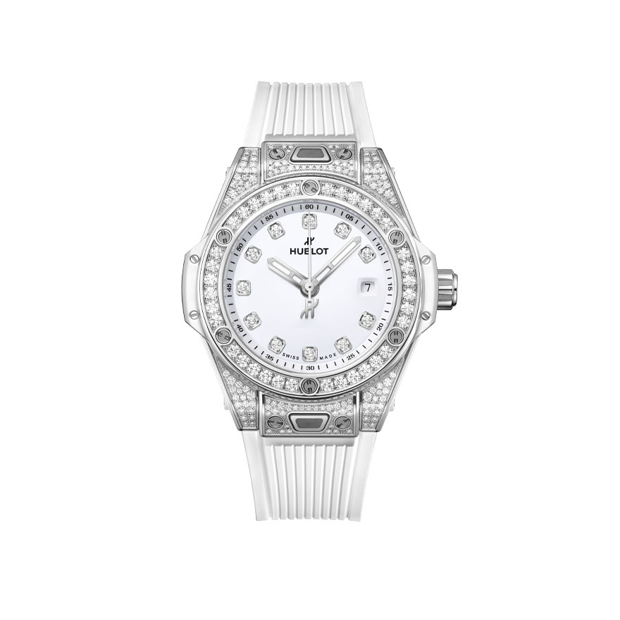 Big Bang One Click Steel White Pave 33mm gallery 0