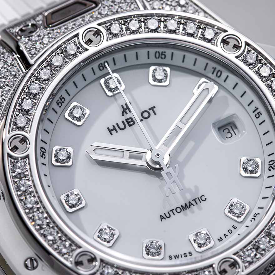 Big Bang One Click Steel White Pave 33mm gallery 7
