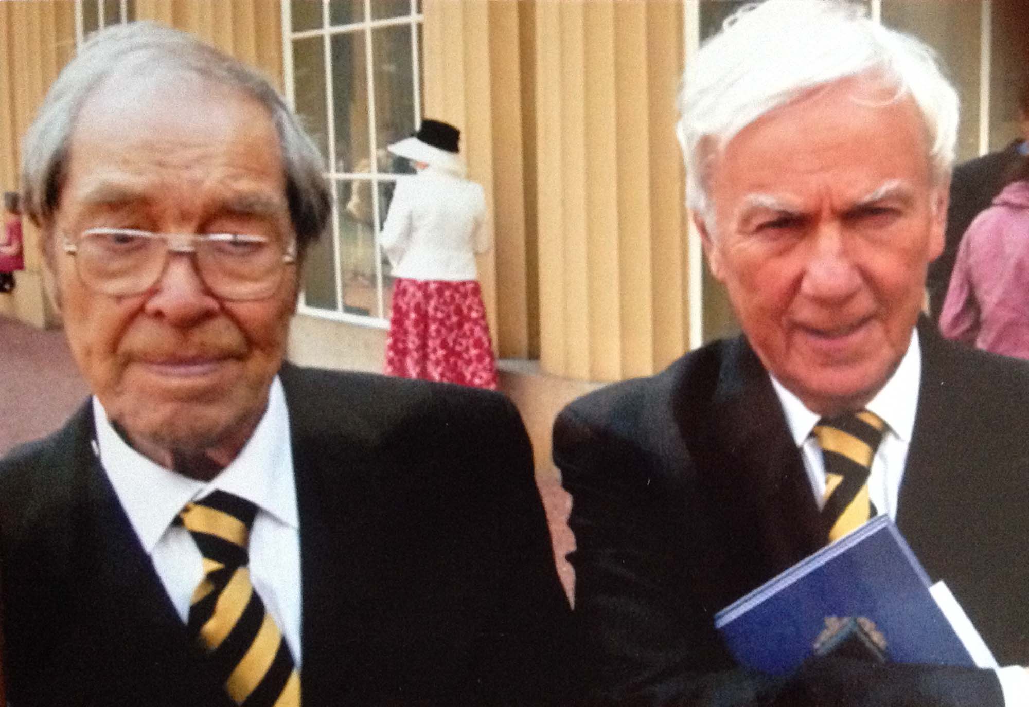 George Daniels and David Newman at Buckingham Palace in 2010