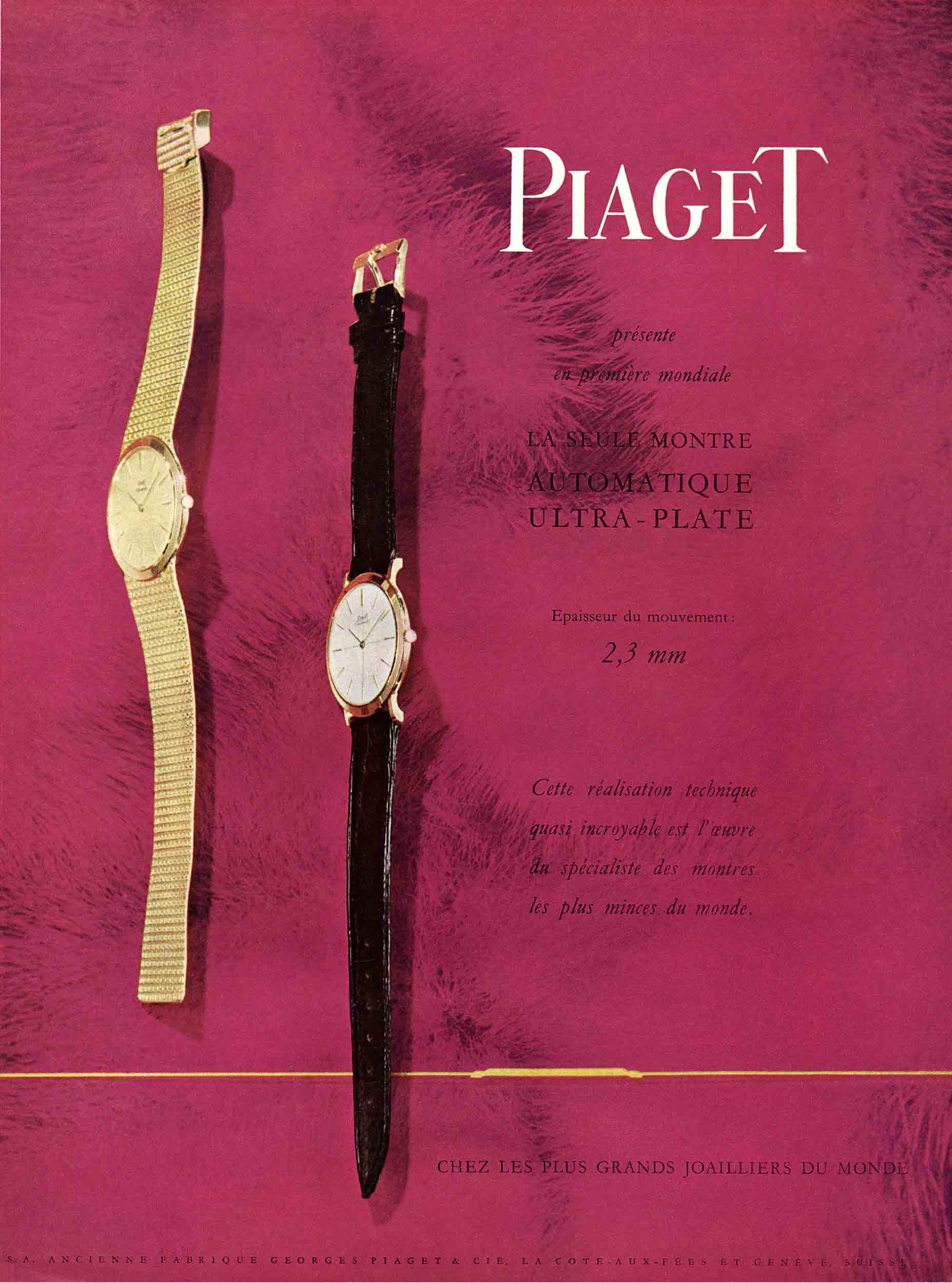 Travel back in time with Piaget 9