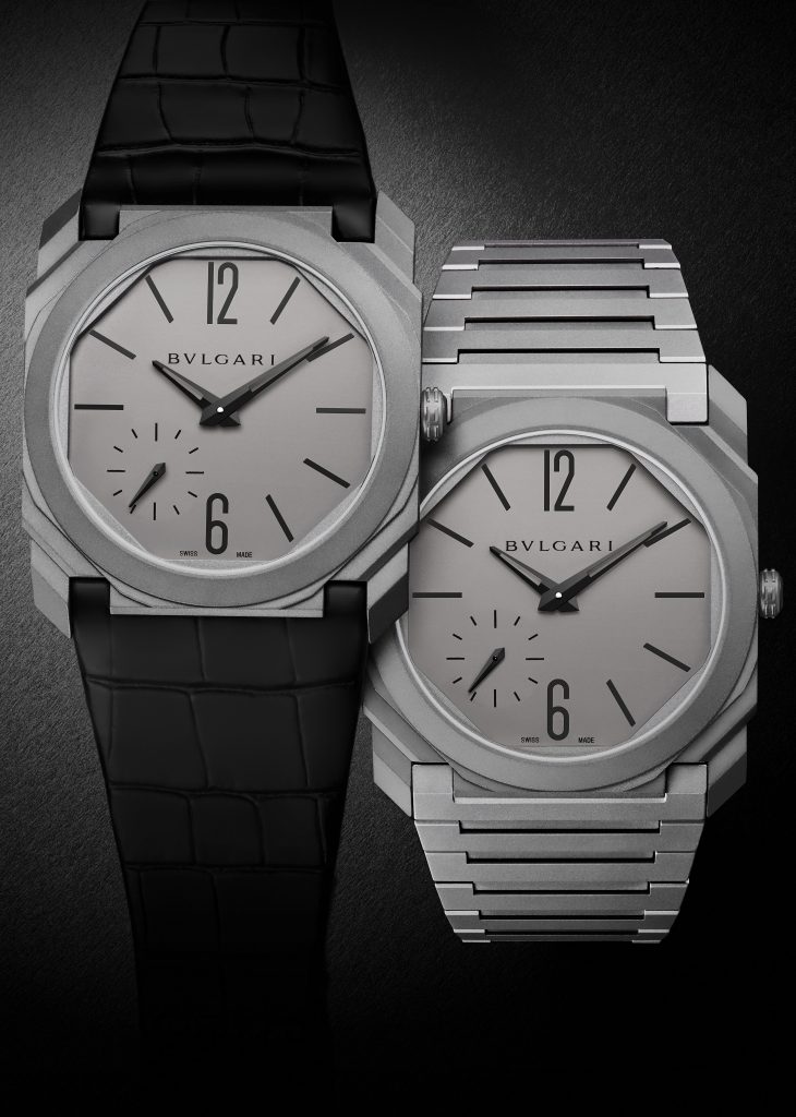 Two titanium Octo watches 