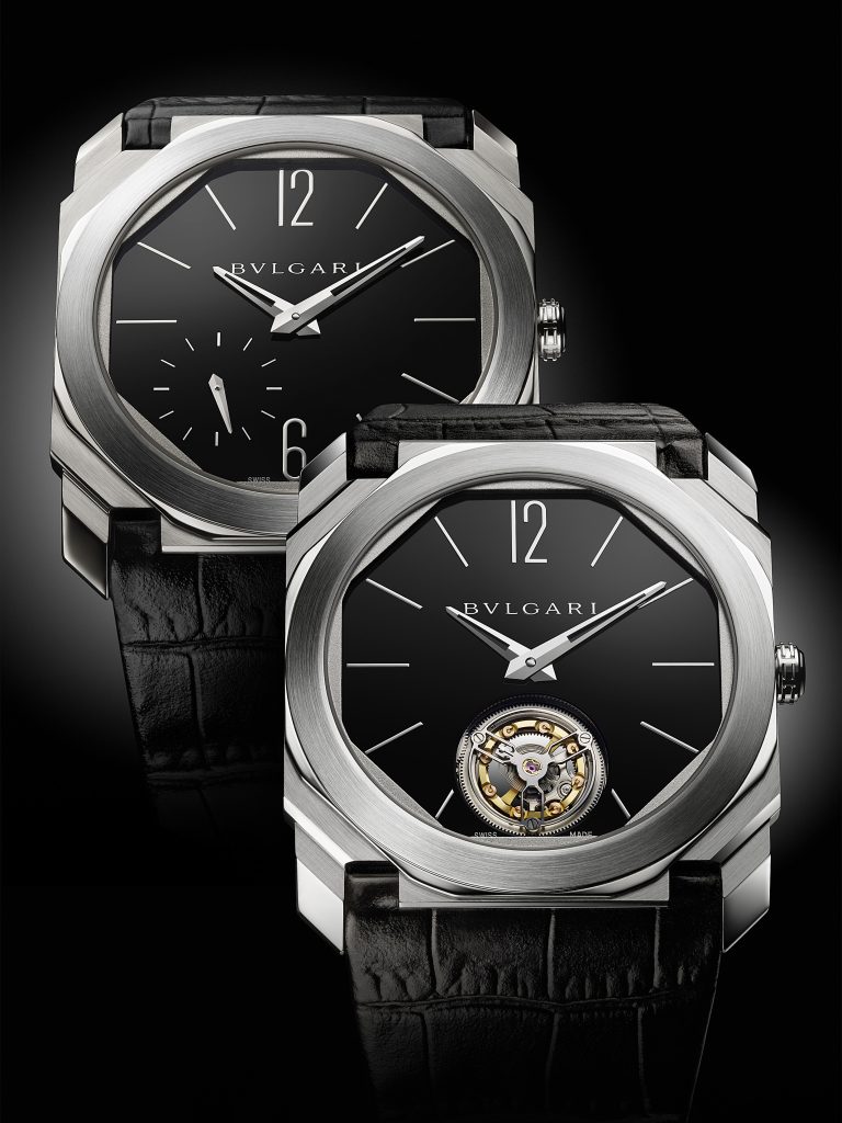 A pair of Bulgari Octo watches