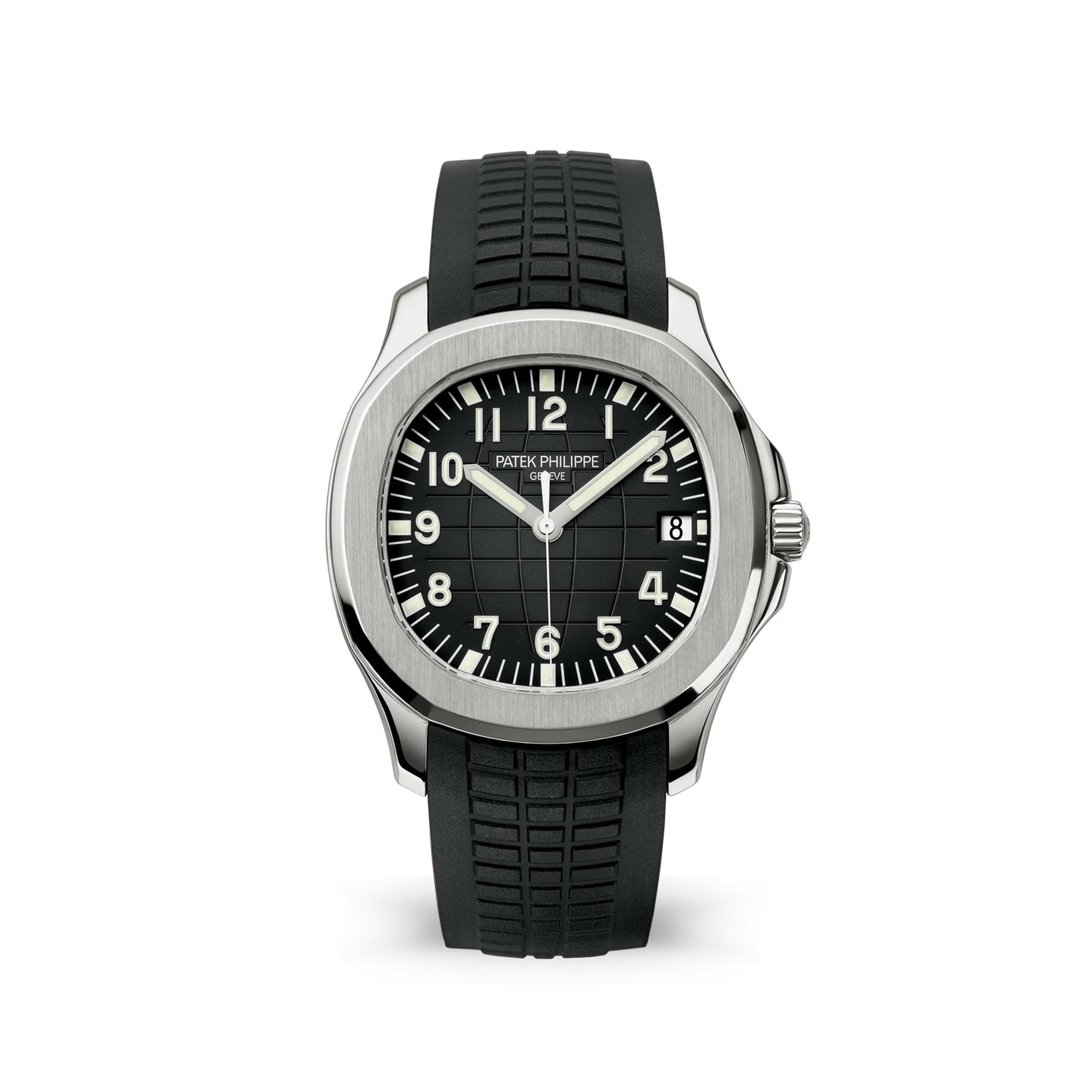Aquanaut Date Black Strap Stainless Steel gallery 0