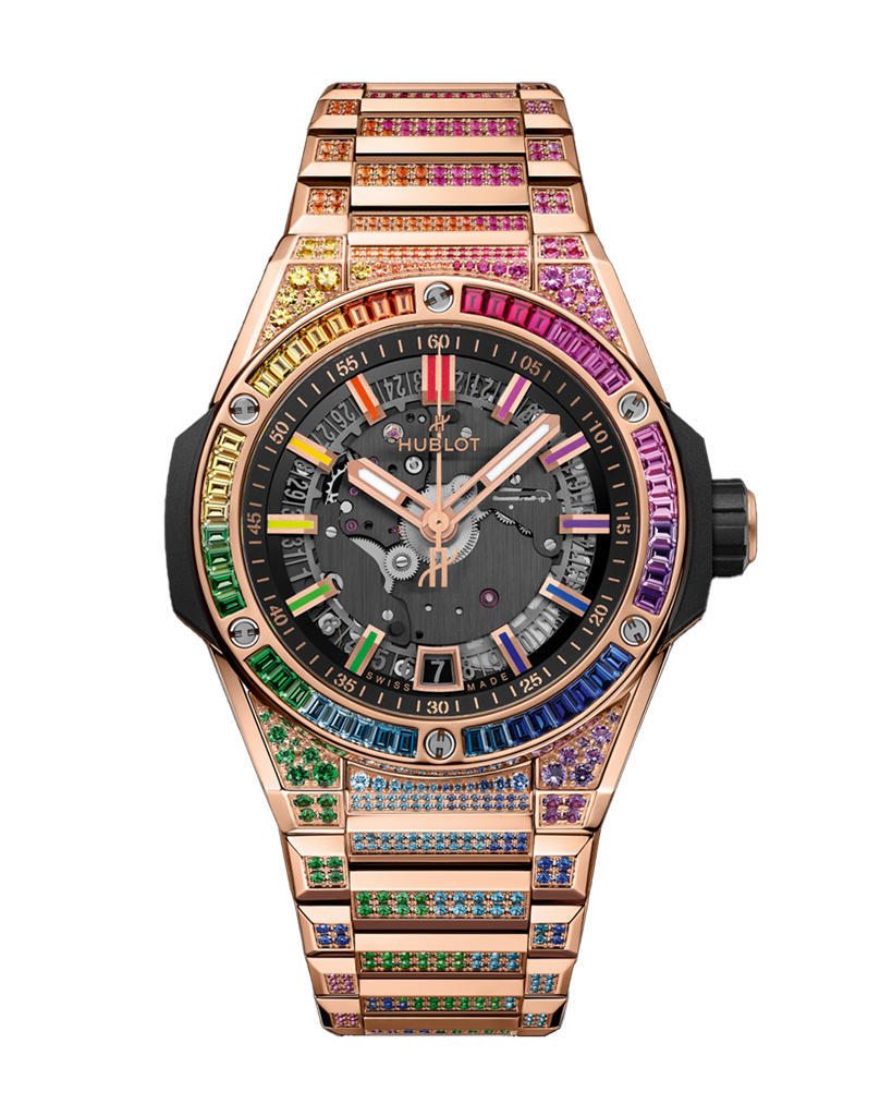 Big Bang Integrated Time Only King Gold Rainbow 40mm gallery 0