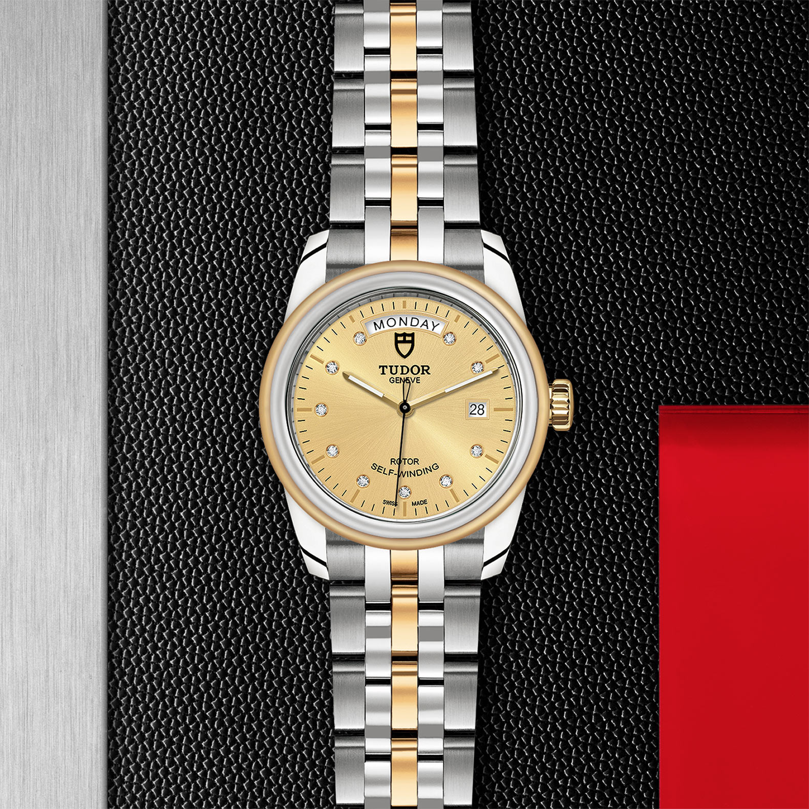 Tudor Glamour Date+Day M56003-0006