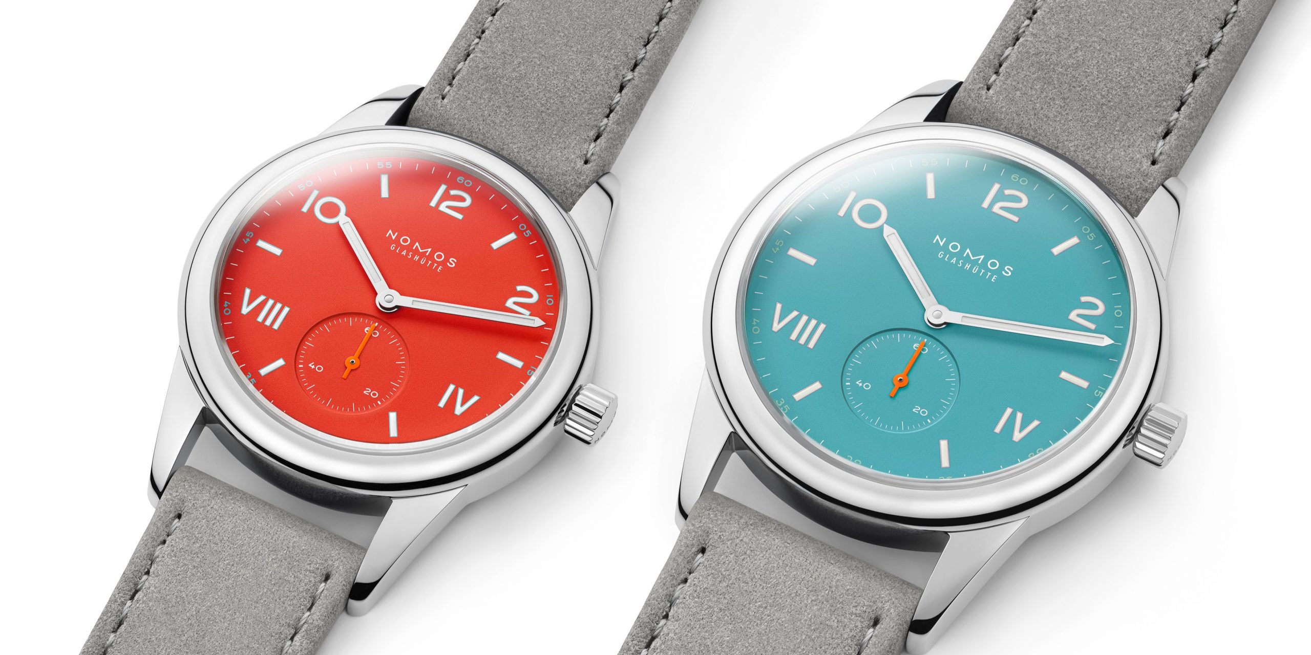 NOMOS Glashütte unveils four new Club Campus references in Nonstop Red and Endless Blue