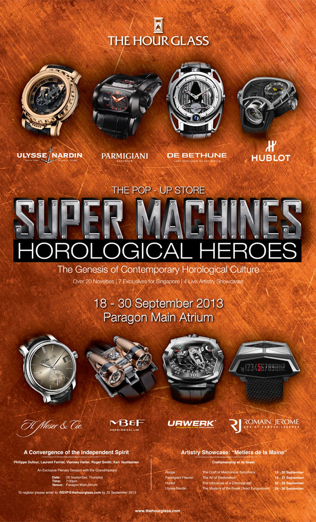 Presenting The Hour Glass First Pop-up Store – Super Machines and Horological Heroes
