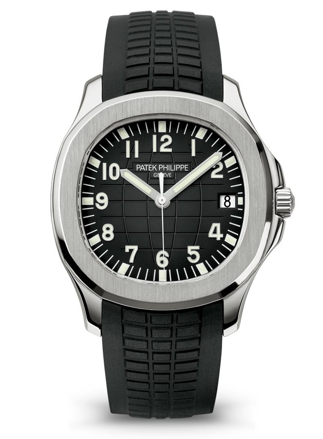 Aquanaut Date Black Strap Stainless Steel 5167A-001