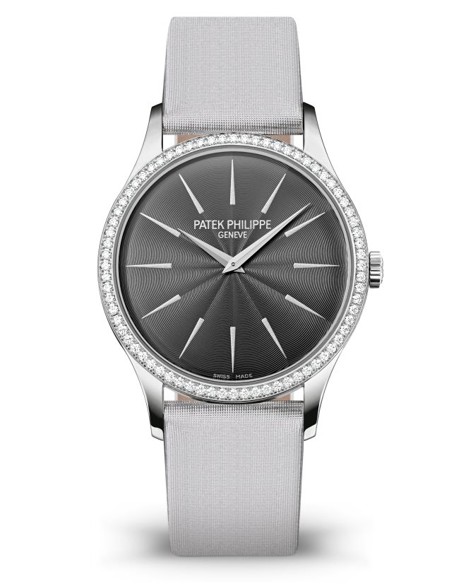 นาฬิกาปาเต็ก ฟิลิปป์ Calatrava Diamond Gray Dial Ladies' 4897G-010