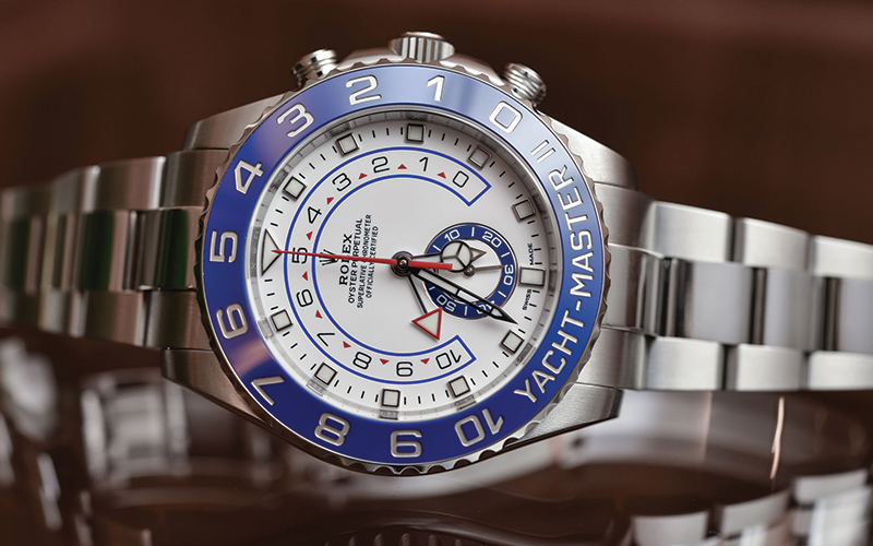 Rolex Oyster Perpetual_Yacht-Master II_116680_Automatic_4161 Caliber_Steel case_Steel bracelet_Men's watch/unisex_Ceramic bezel_Sapphire Glass_White dial_No numerals
