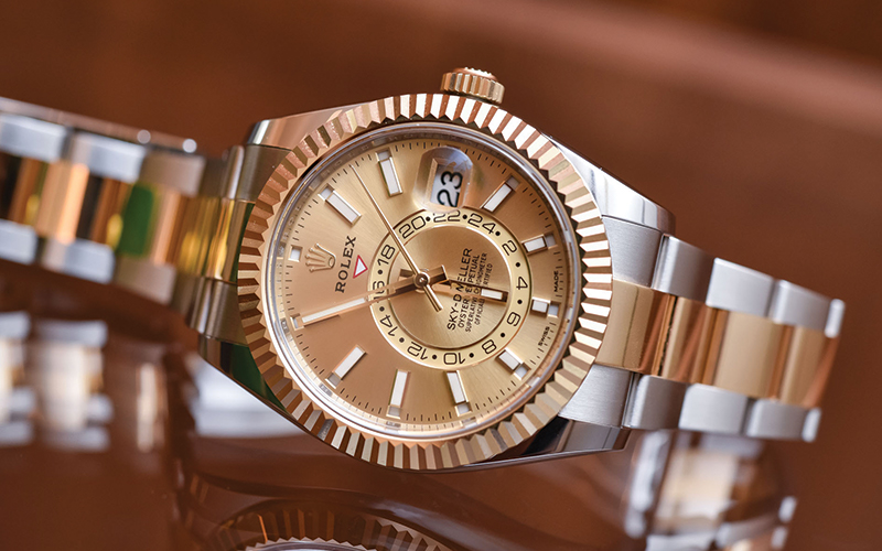 Rolex Oyster Perpetual_Sky Dweller_326933_Automatic_Gold/Steel case_Gold/Steel bracelet_Men's watch/unisex_Yellow gold bezel_Sapphire glass