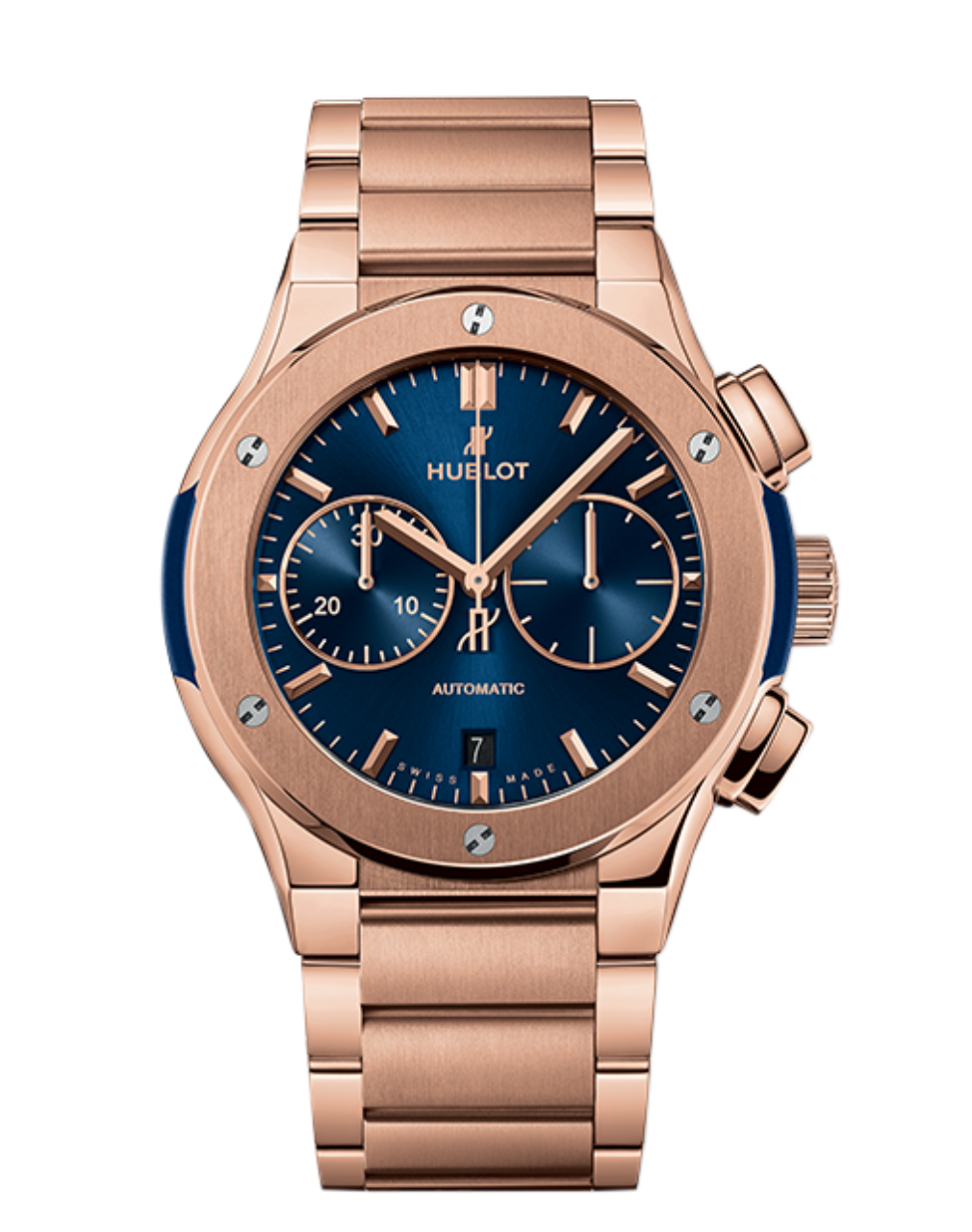 Classic Fusion Blue Chronograph King Gold Bracelet 45mm 520.OX.7180.OX