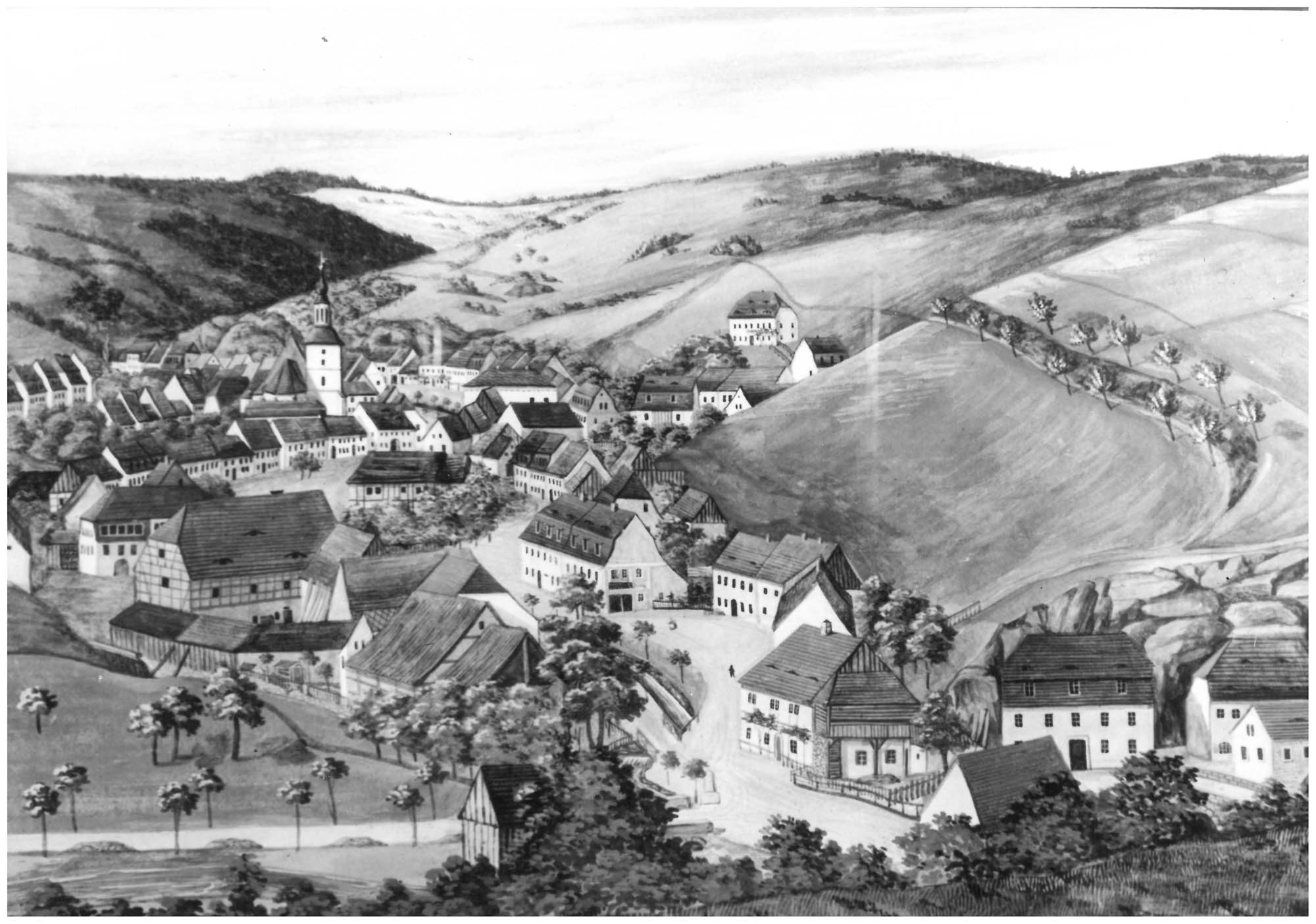 Archival drawing of Glashütte Black and White