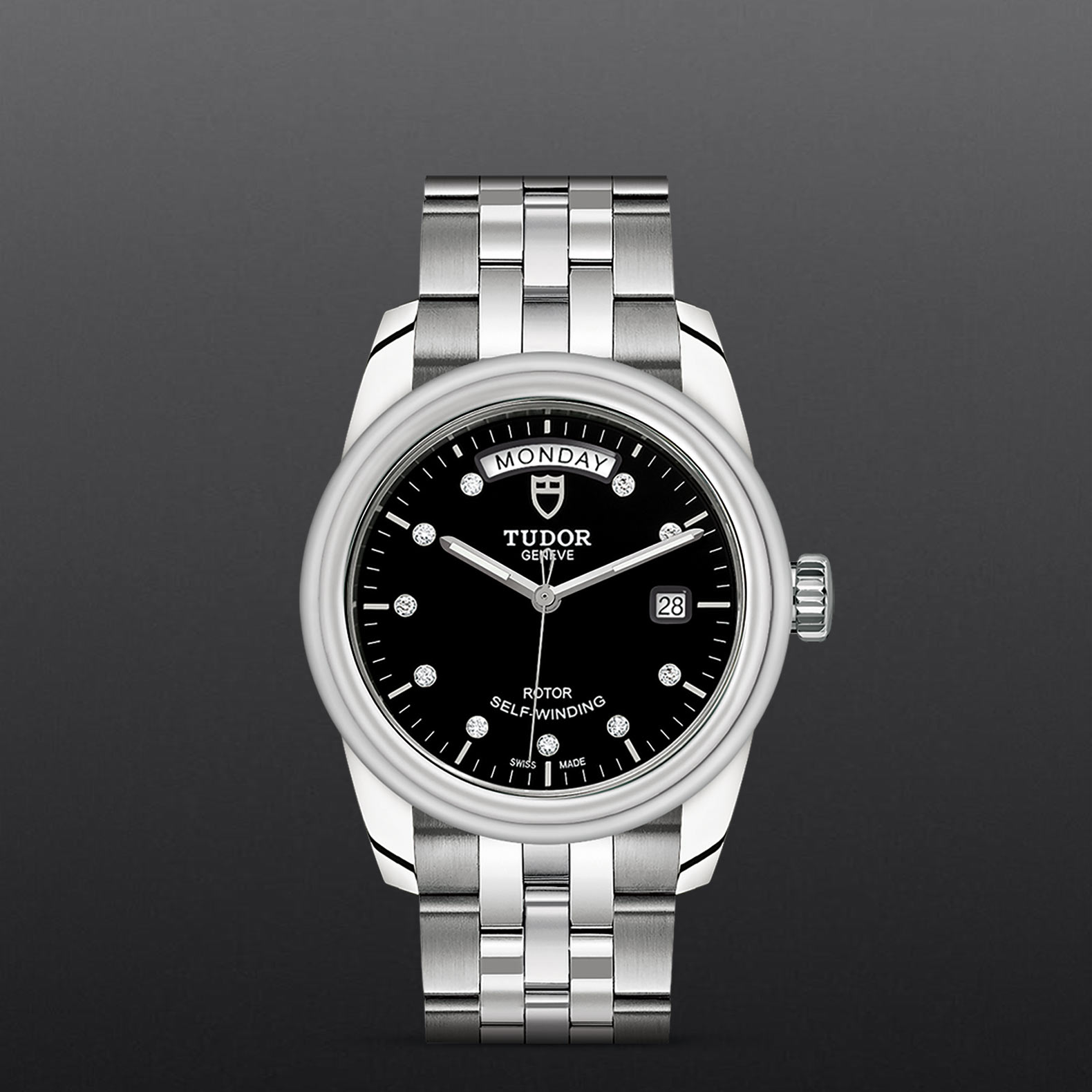 Tudor Glamour Date+Day M56000-0008