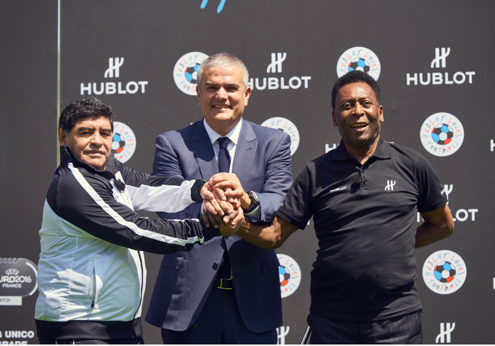 Hublot Creates Football History Again – Pelé And Maradona Together For Once In a Lifetime Match!