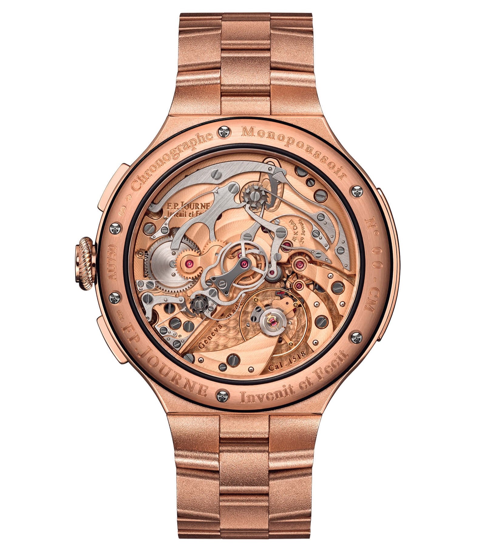 Chronographe Rattrapante 44MM Red Gold Silver Dial gallery 2