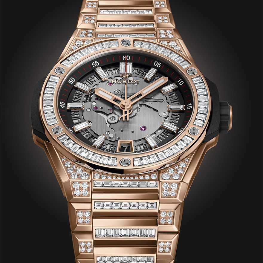 Big Bang Integrated Time Only King Gold Pavé 40mm gallery 3