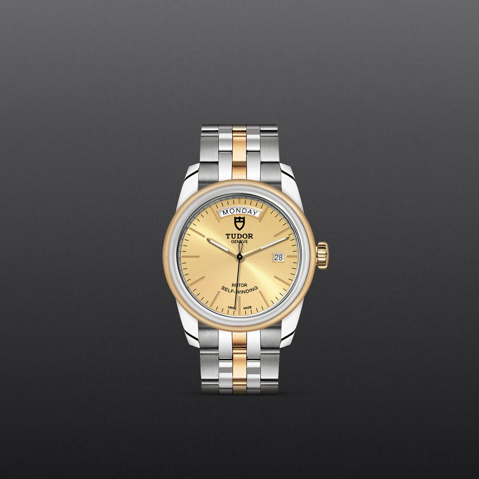 Tudor Glamour Date+Day M56003-0005