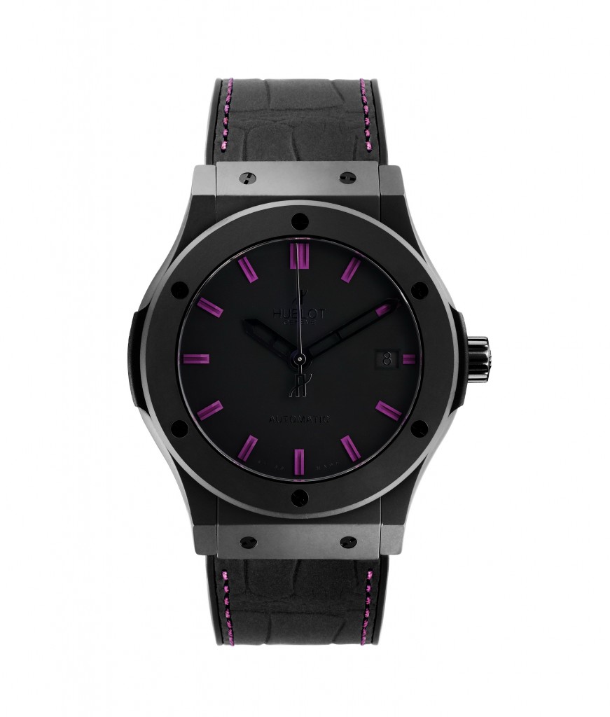 Hublot Classic Fusion Quartz Royal Purple Limited Edition Titanium case Titanium bracelet Men's watch/Unisex 
