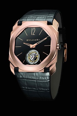 The Bulgari Octo Finissimo Tourbillon uses ball bearings in place of pivots to shave off precious millimetres.