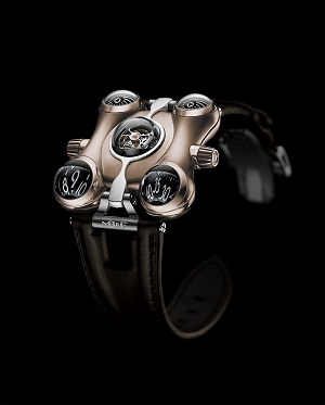 The MB&F HM6 Space Pirate is themed after a science fiction cartoon from the 1970s.