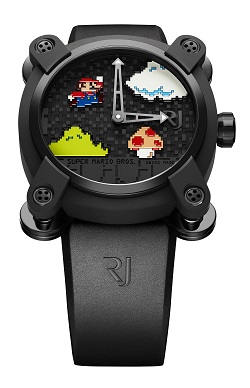 The RJ-Romain Jerome RJ X Super Mario Bros. timepiece is limited to 85 pieces to echo 1985, the year the game was launched.
