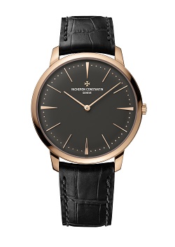 The Vacheron Constantin Patrimony 81180 is inspired by the original of 1957 with beautiful “pearls” that form the markers in the minute circle. 
