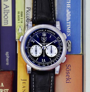 The A. Lange & Söhne Double Split is able to measure two simultaneous times of up to 30 minutes as opposed to a minute for conventional split-seconds chronographs.