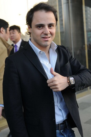 The man himself, Felipe Massa, seen with his Richard Mille RM 011.  (Image Credit: Getty Images).