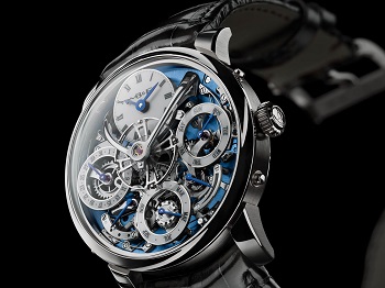 MB&F and Irish watchmaker Stephen McDonnell redesigned the way the perpetual calendar works with a “mechanical processor” that makes the mechanism easy to set.
