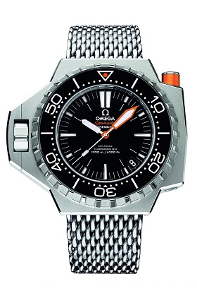 The Omega Seamaster Ploprof was developed together with underwater pioneer Jacques Cousteau and commercial diving specialist COMEX.