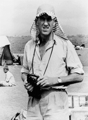 Sir Edmund Hillary pictured with his Rolex at base camp. (Image Credit: Getty Images).