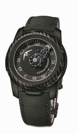 The Ulysse Nardin Limited-Edition FreakLab showcases the breakthrough UlyChoc safety system – a new generation of shock absorbers designed, developed and produced entirely in-house.