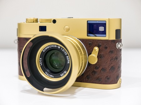 The Leica M-P “Brass Edition 35” is finished in the most raw and original form of full clear lacquered brass and buttons, a first for any Leica Camera.