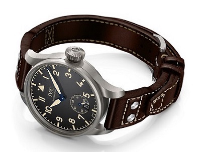The IWC Big Pilot’s Heritage watches will be available in 48m and 55mm sizes.