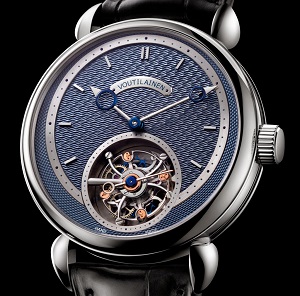 The Voutilainen Tourbillon 6 features a large and beautiful exposed tourbillon and guilloche dial.