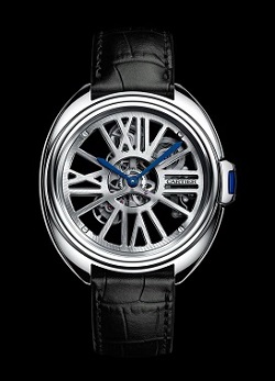Roman numeral hours are weaved into the skeleton design itself of the new Clé de Cartier Squelette Automatic.